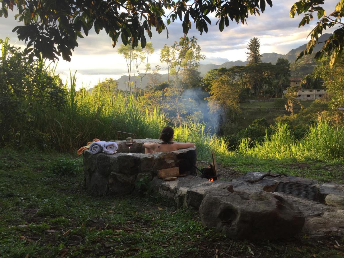 Вилла Glamping El Arbol En La Casa Сан-Антонио-дель-Текендама Экстерьер фото